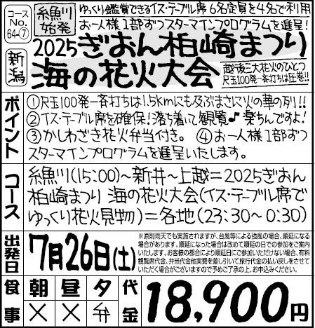 2025ぎおん柏崎まつり　海の花火大会