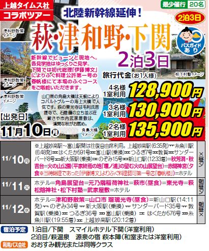 萩・津和野・下関